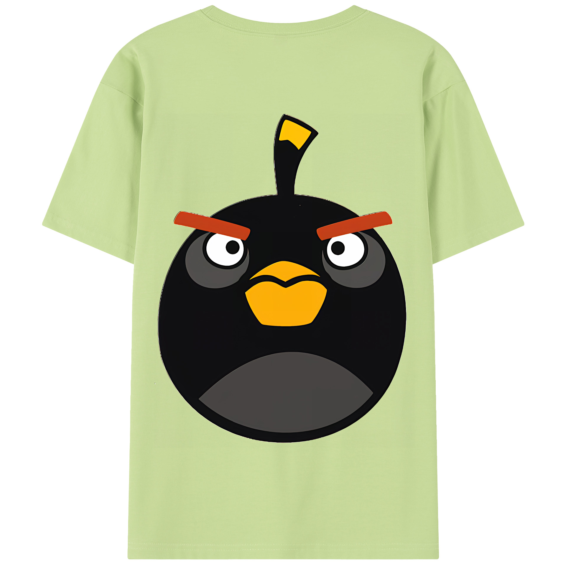 （画像用） Angry Birds アングリーバード 綿100％半袖Tシャツ（背面プリント）